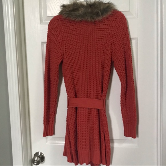 Old Navy Faux Fur Collar Sweater - Picture 3 of 3